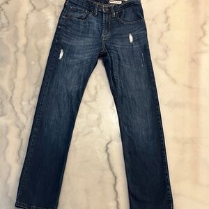 Wrangler Dark Blue Straight Jeans